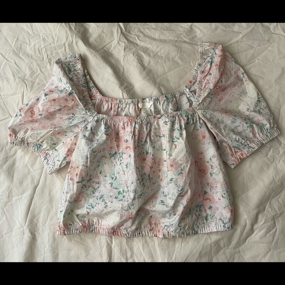 Floral crop top